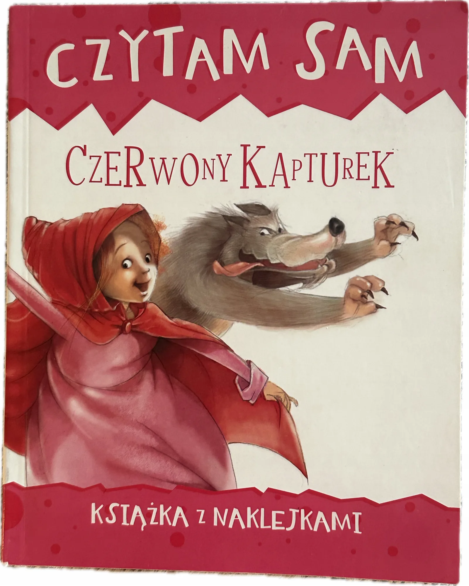 Okładka: Czytam Sam Czerwony Kapturek dla dzieci pierwsza czytanka duże literki