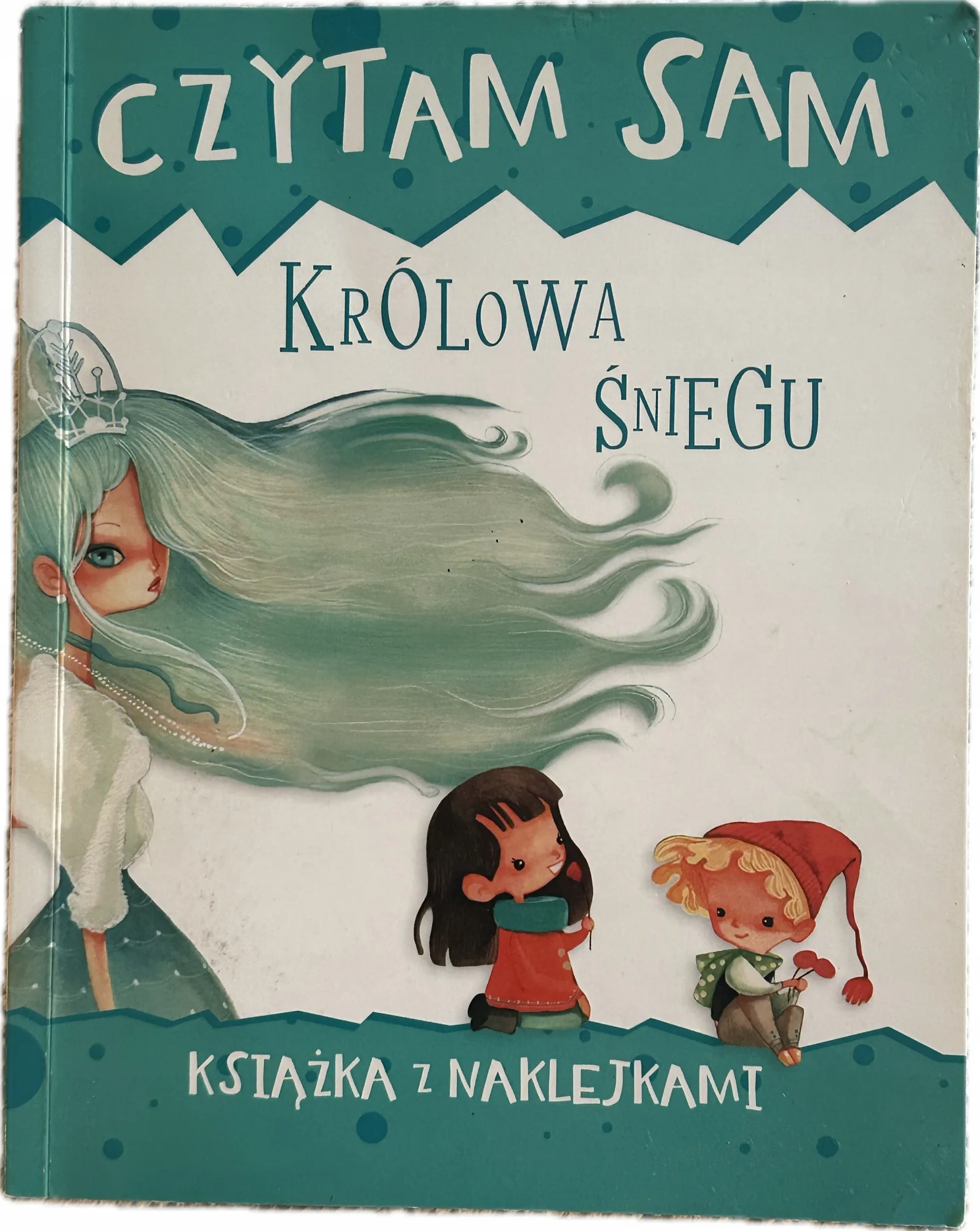Okładka: Czytam Sam KRÓLOWA ŚNIEGU dla dzieci pierwsza czytanka duże literki