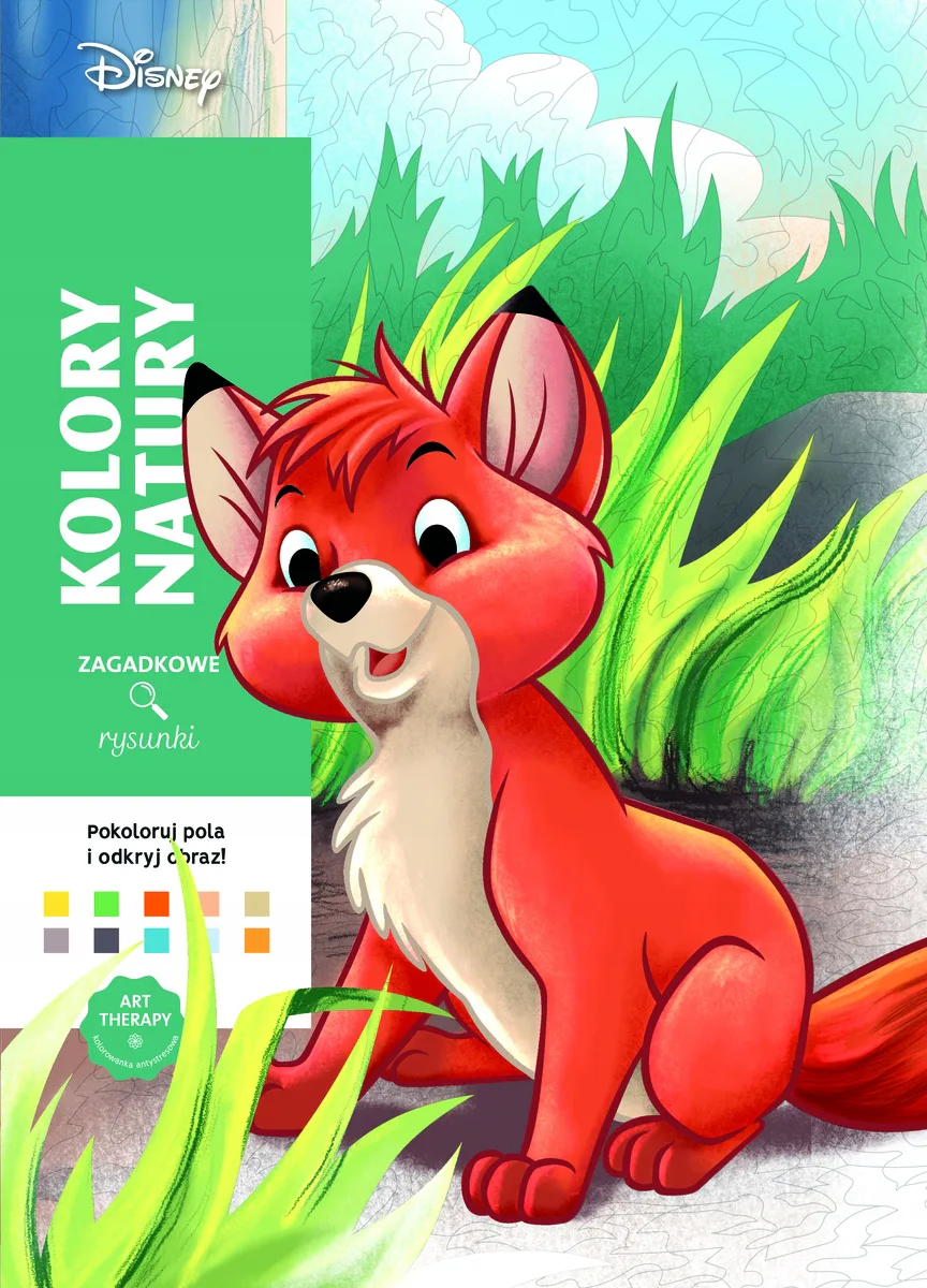 Okładka: Disney KOLOROWANKA ANTYSTRESOWA klasyka Kolory natury ART therapy A4