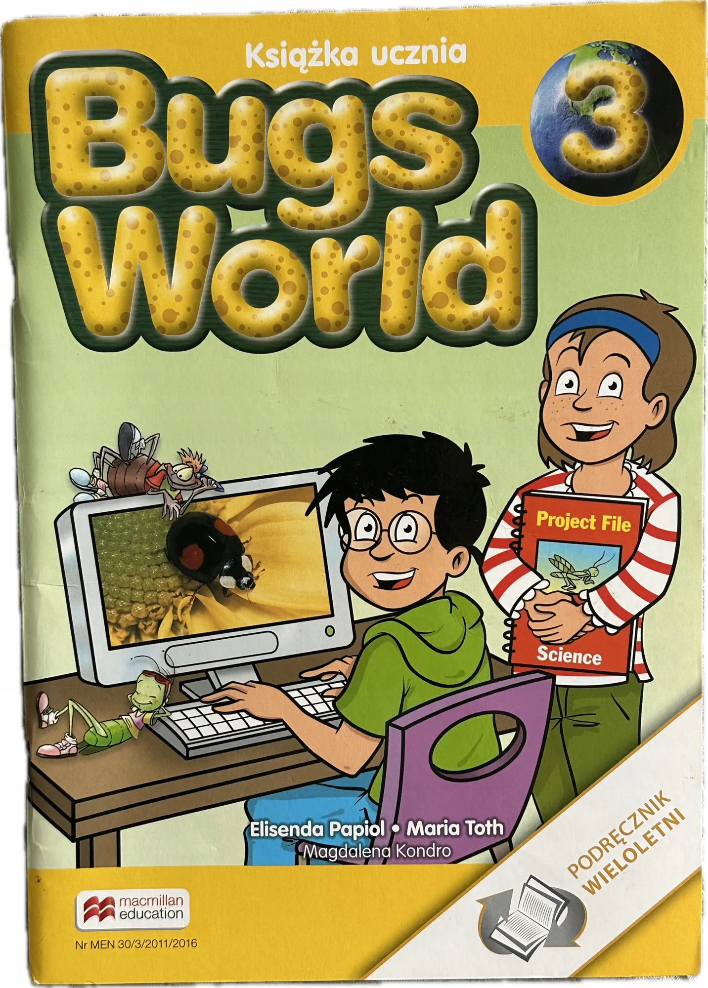 Okładka: Bugs world klasa 3 język angielski książka ucznia podręcznik stan bdb-