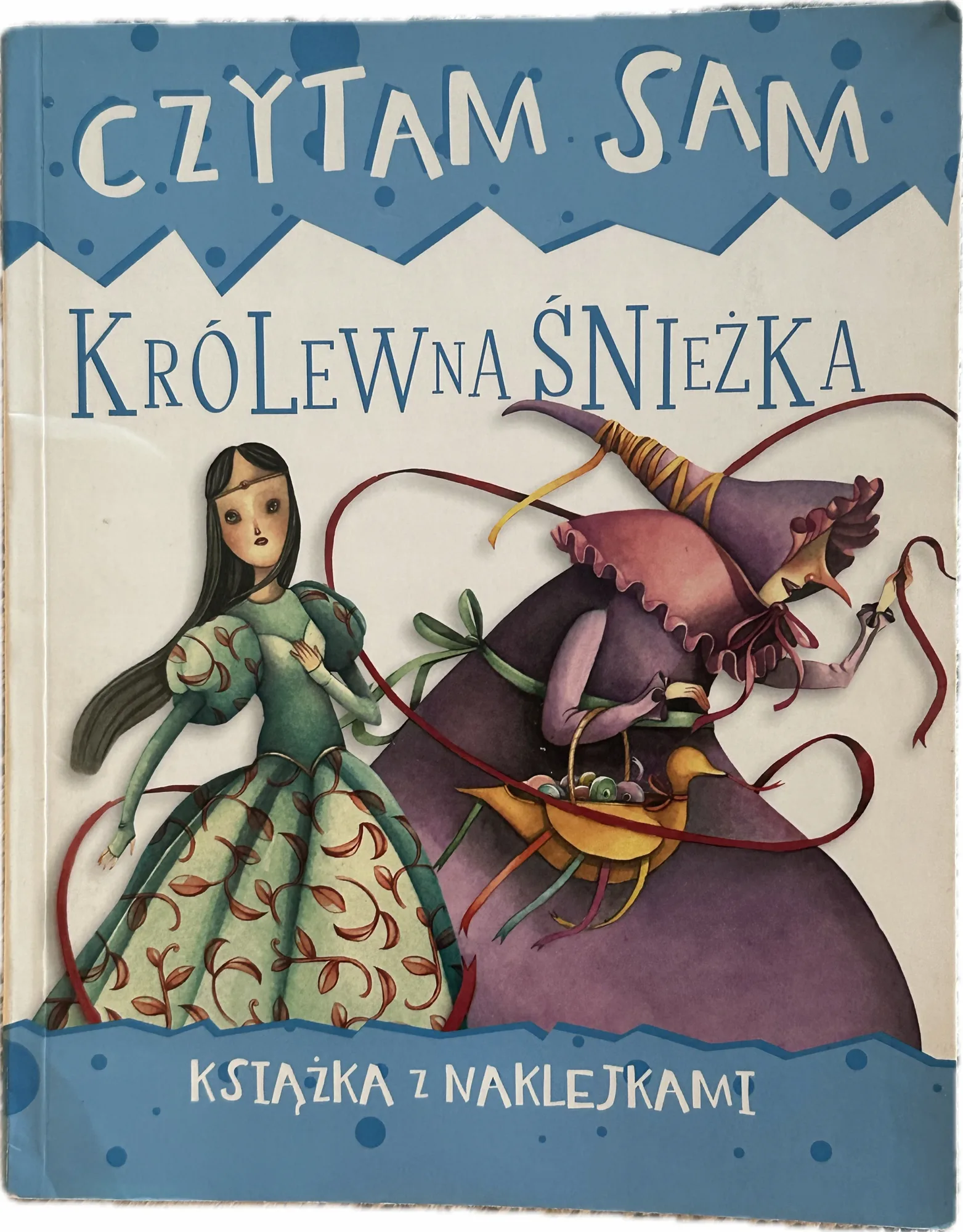 Okładka: Czytam Sam KRÓLEWNA ŚNIEŻKA dla dzieci pierwsza czytanka duże literki