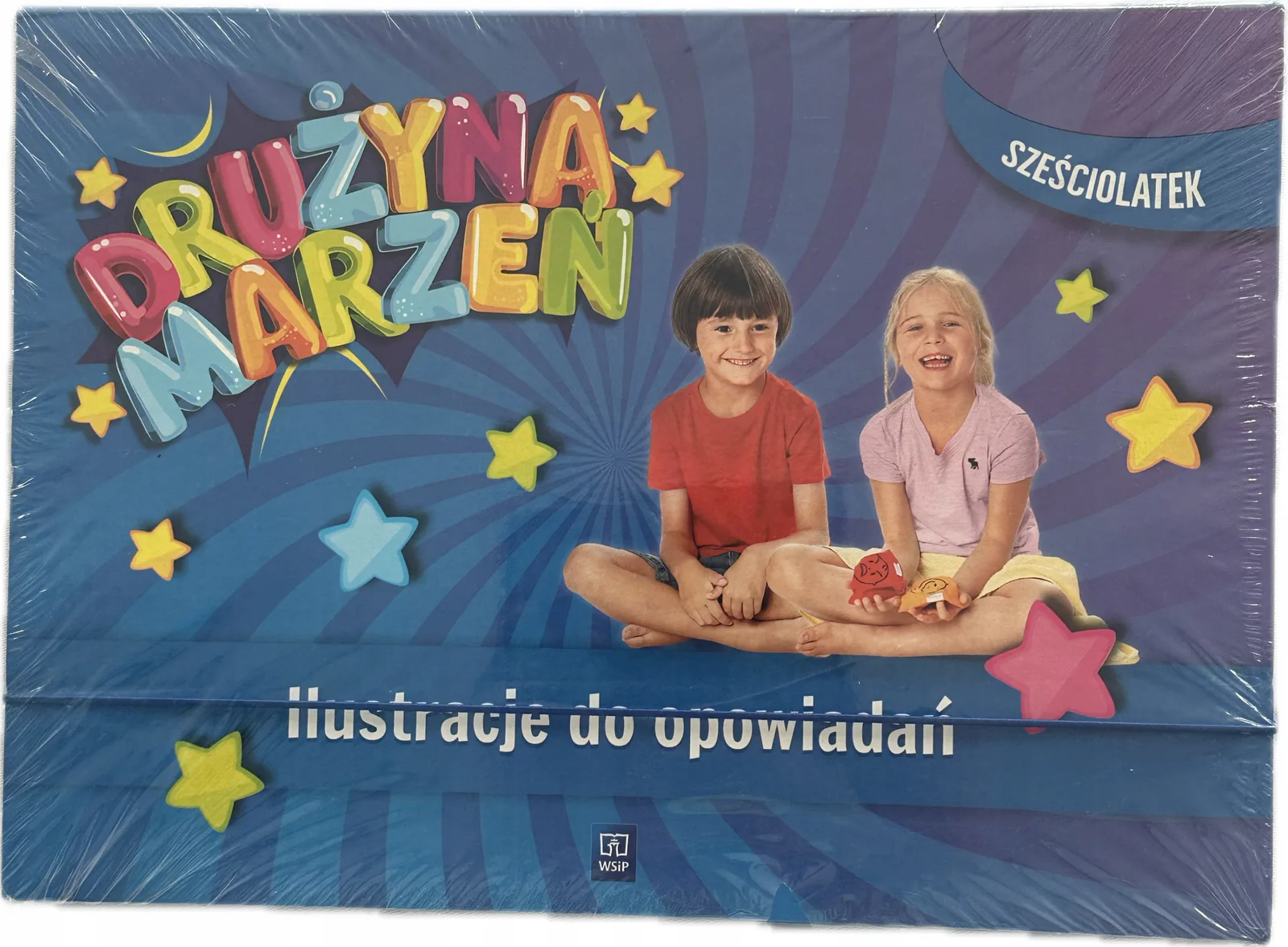 Okładka: Drużyna marzeń sześciolatek 6 latek ilustracje do opowiadań WSIP plansze A4