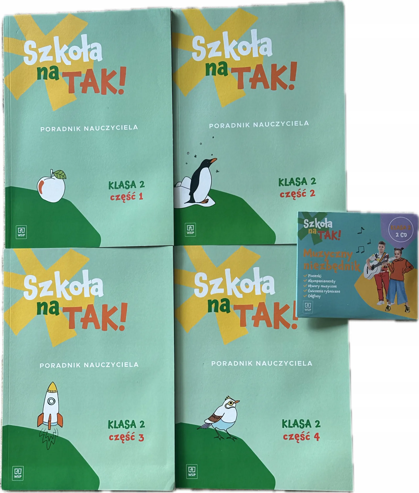 Okładka: Szkoła na tak klasa 2 poradnik nauczyciela komplet 4 szt. płyta piosenki