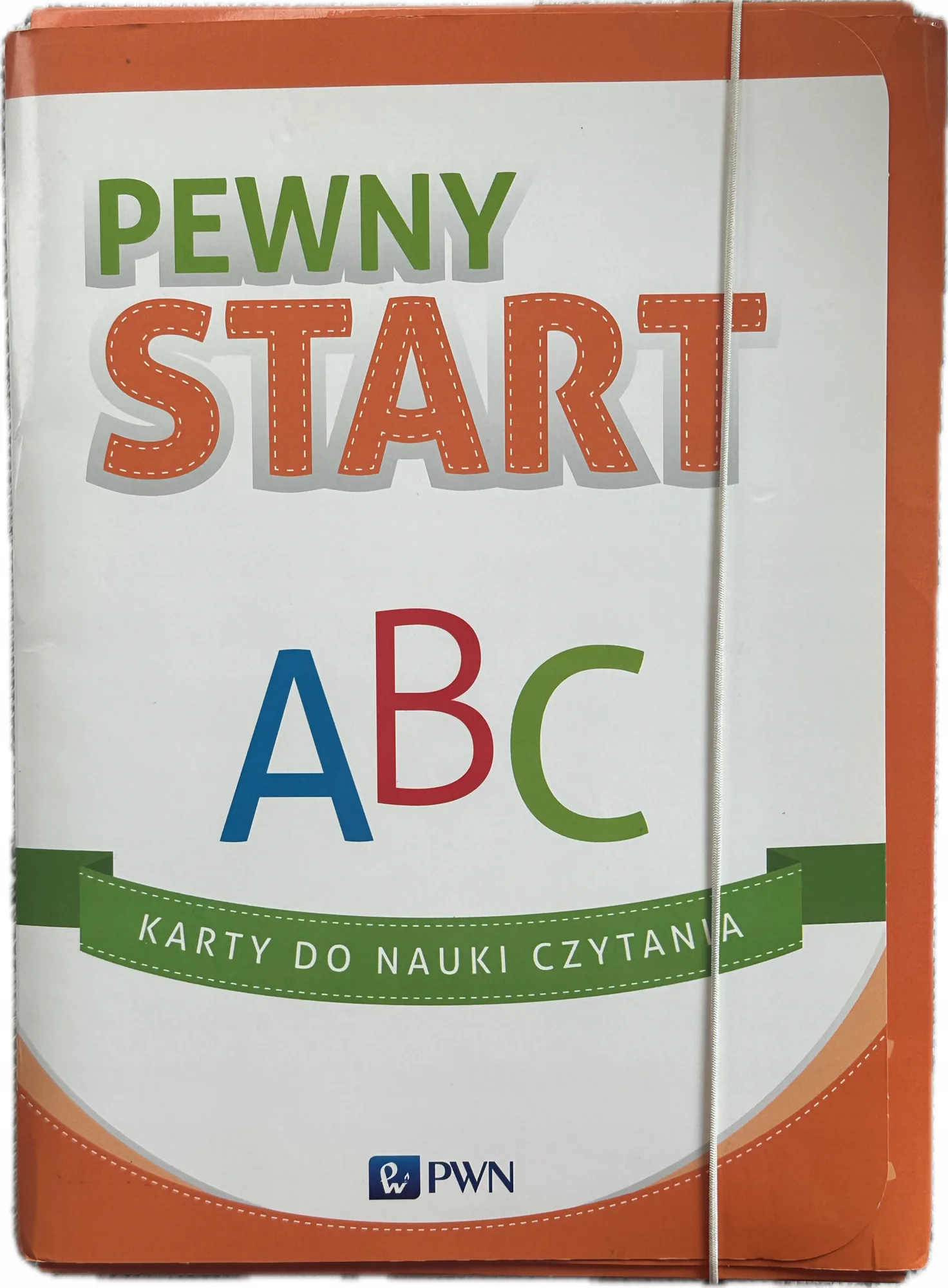 Okładka: PEWNY START ABC obrazkowe karty do nauki czytania PWN a4