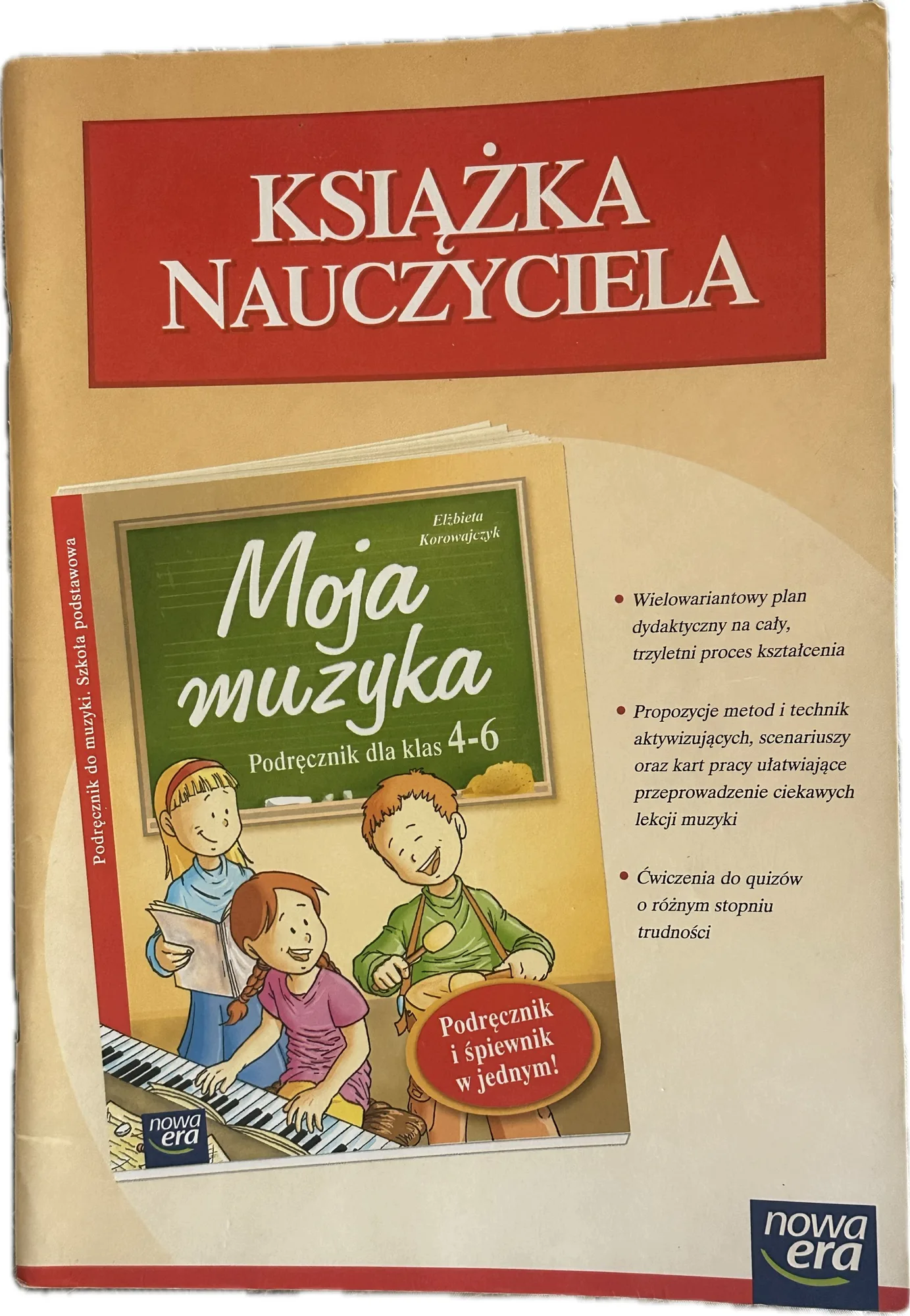 Okładka: MOJA MUZYKA klasa 4 5 6 książka nauczyciela poradnik NOWA ERA