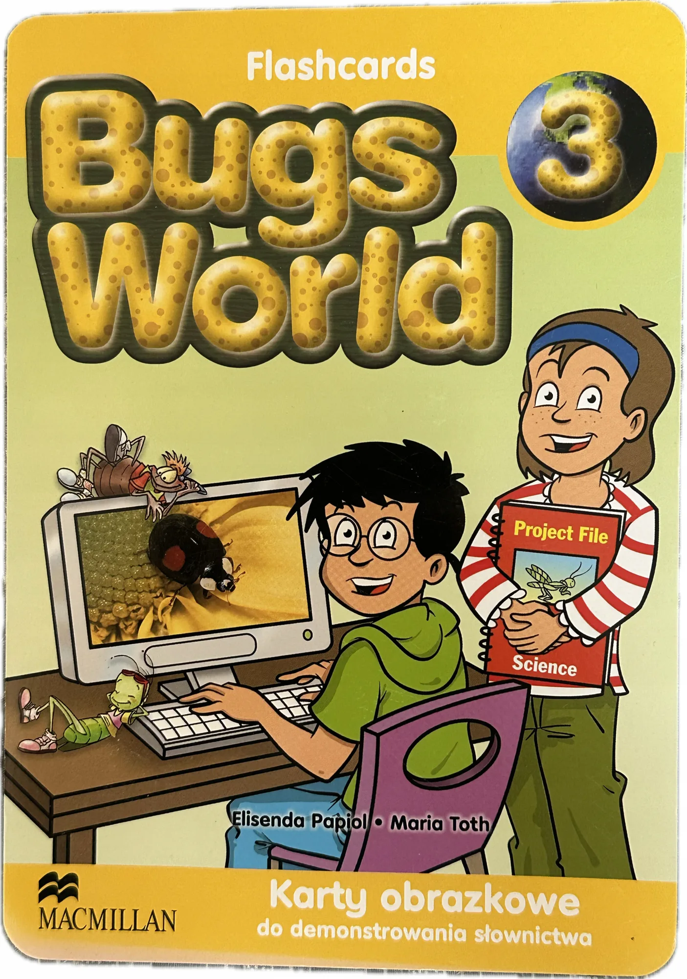 Okładka: Bugs world klasa 3 karty obrazkowe flashcards język angielski