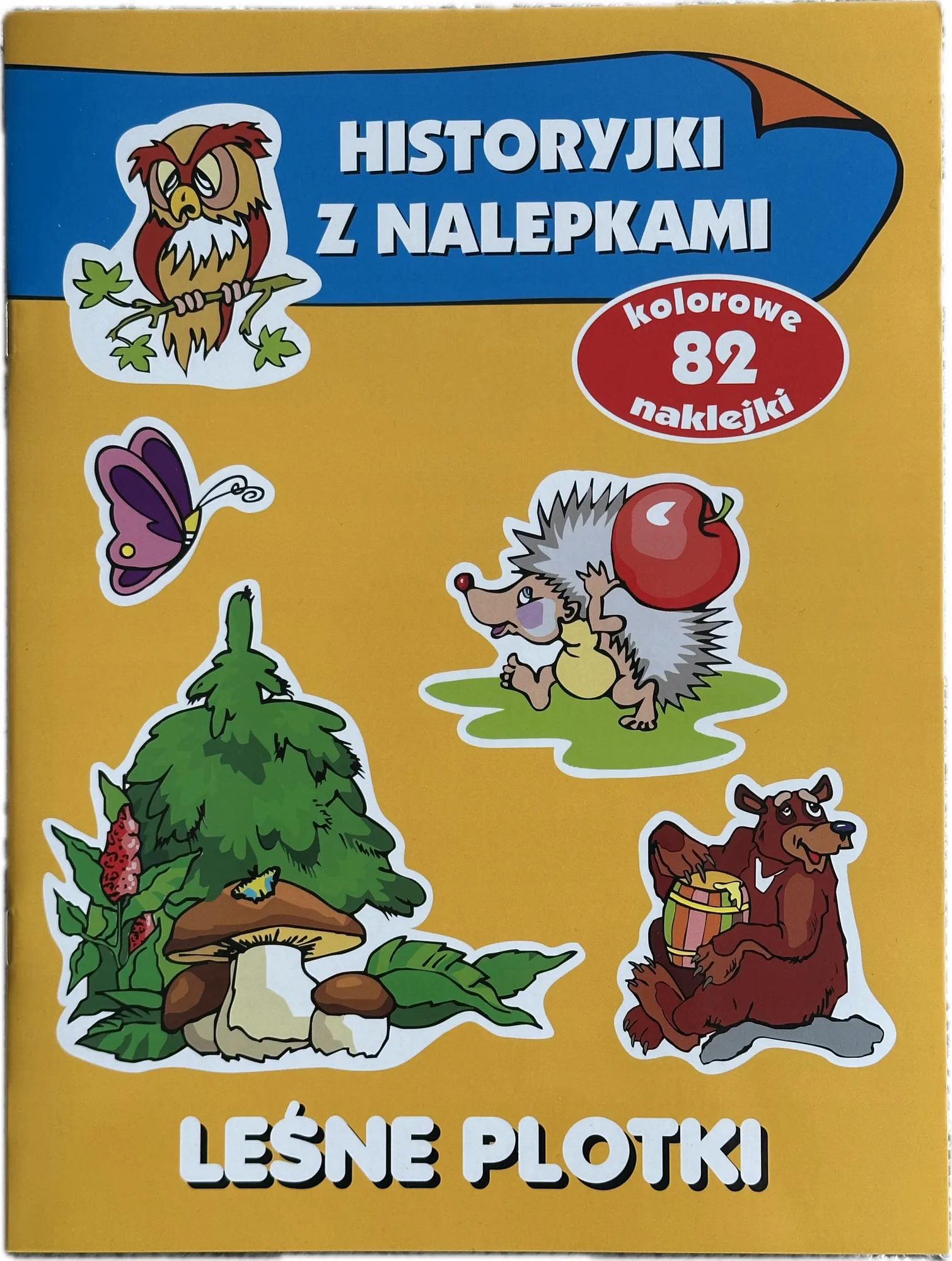 Okładka: Książeczka z naklejkami historyjki dla maluchów Leśne plotki