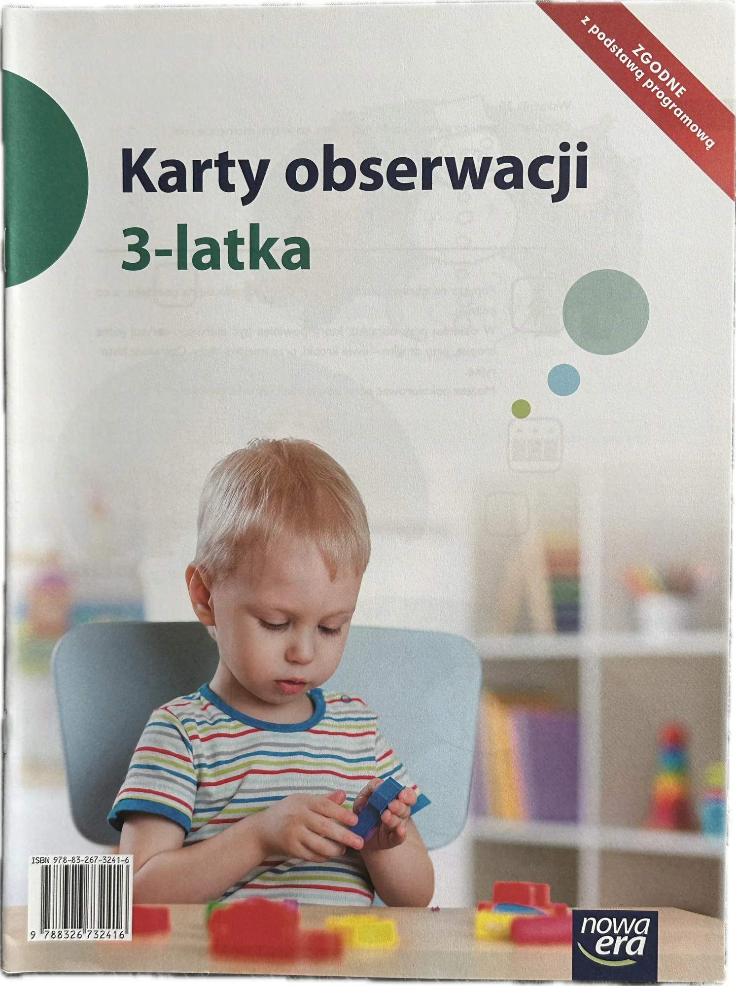 Okładka: DIAGNOZA arkusz obserwacji 3-latka dziecka trzyletniego karty pracy NOWA ER