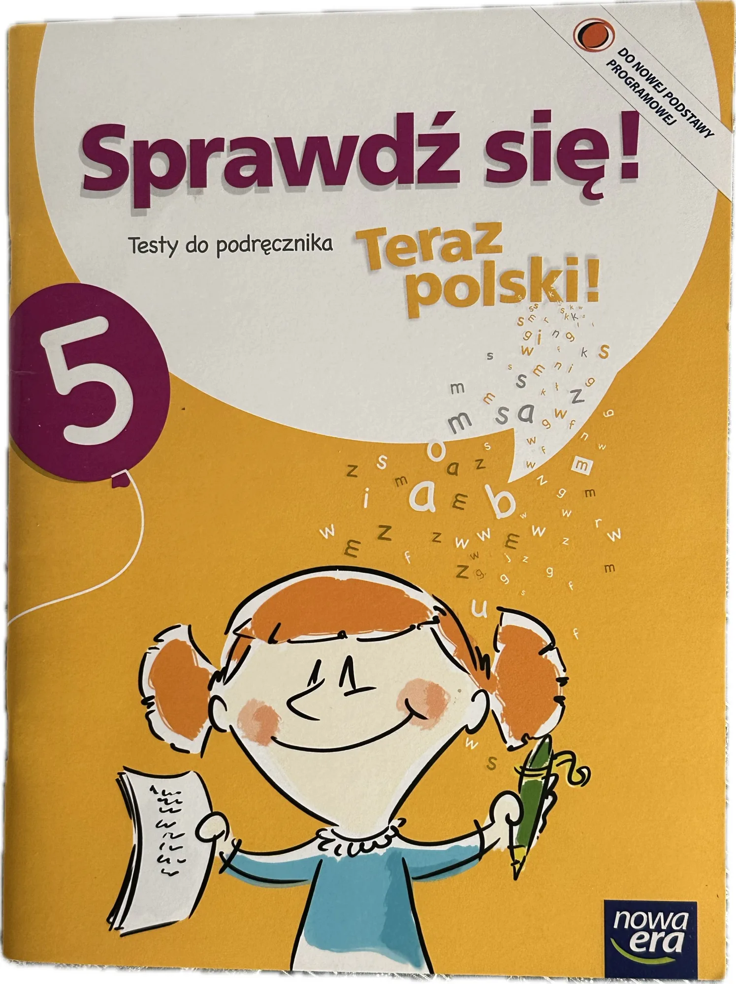 Okładka: Język Teraz polski klasa 5 sprawdziany testy do podrecznika NOWA ERA