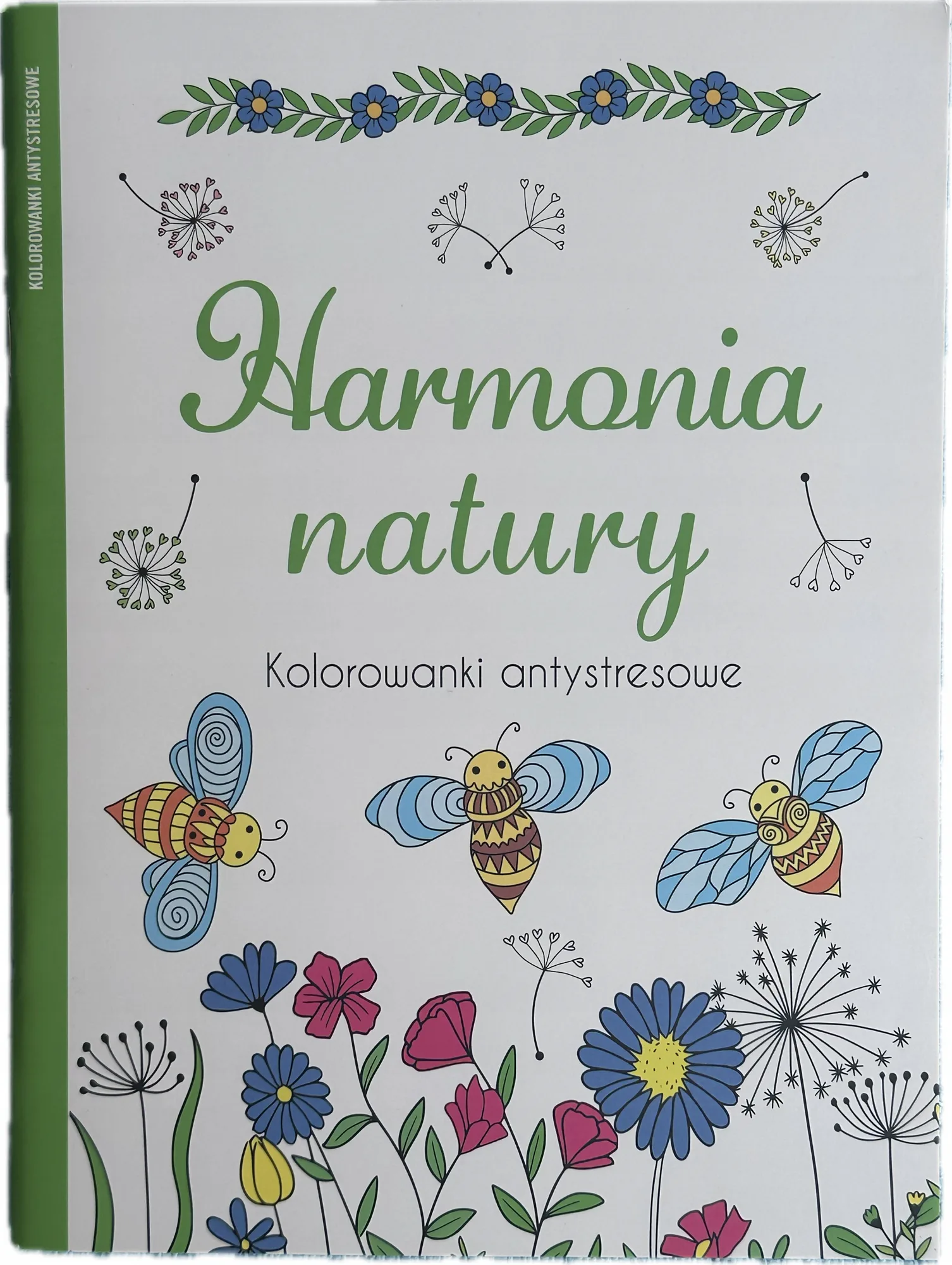 Okładka: kolorowanki dla dorosłych antystresowe Harmonia natury