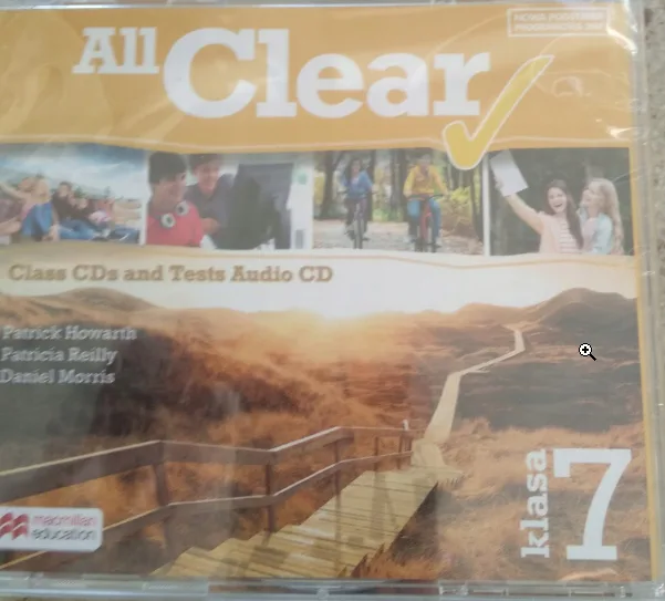 Okładka: ALL CLEAR KL. 7 class cd płyty nauczyciela 2017