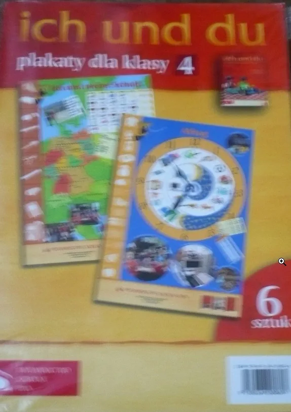 Okładka: PLAKATY komplet ICH UND DU język niemiecki klasa 4 PWN
