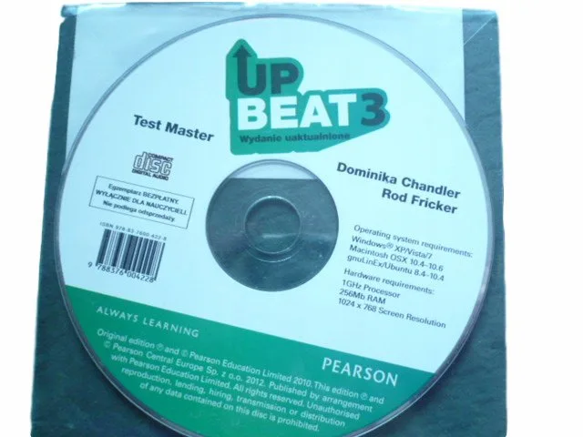 Okładka: UP BEAT 3 test cd upbeat TESTY sprawdziany
