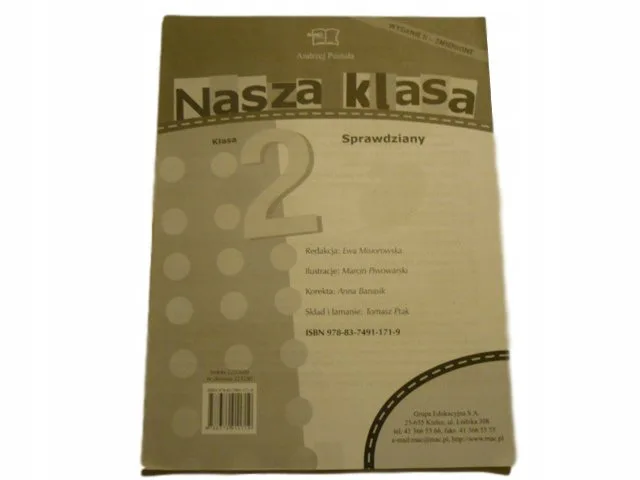 Okładka: NASZA KLASA 2 sprawdziany testy MAC wyd.II