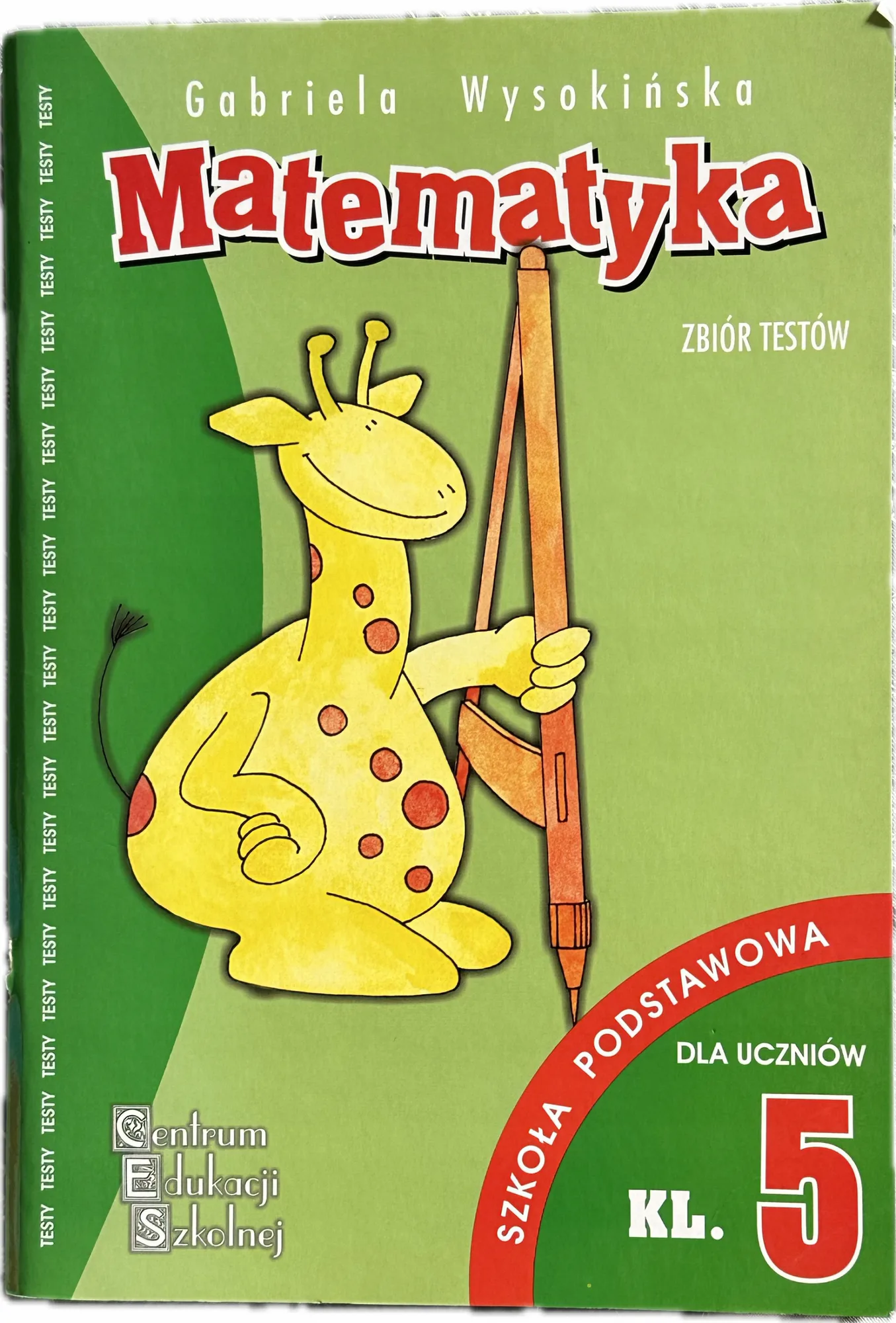 Okładka: Matematyka sprawdziany testy z odp klasa 5