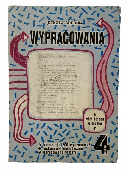 Okładka: WYPRACOWANIA liceum wzory klasa 4 szkoła średnia