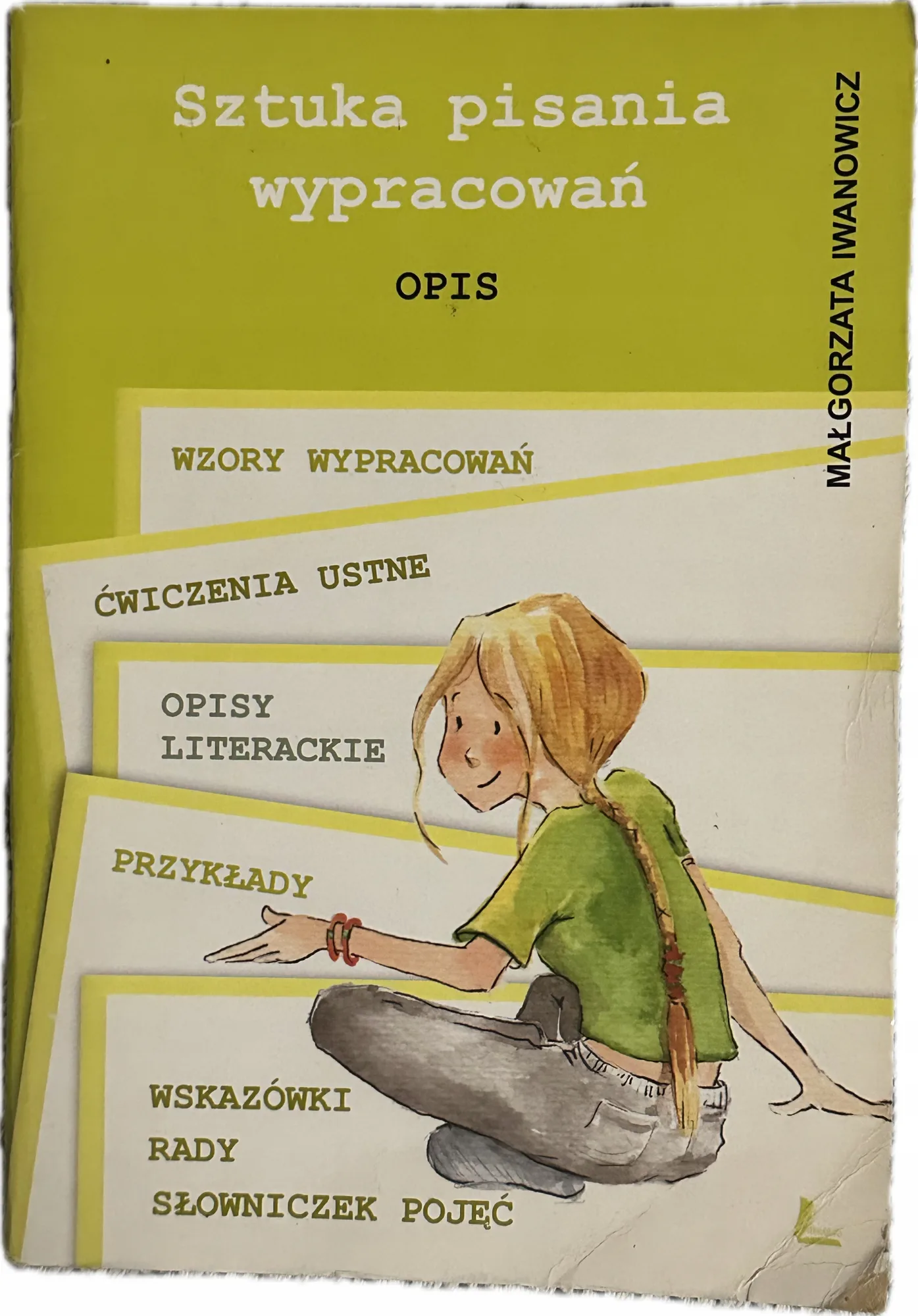 Okładka: WYPRACOWANIA KLASA 6 7 8 SZTUKA PISANIA WYPRACOWAŃ OPIS