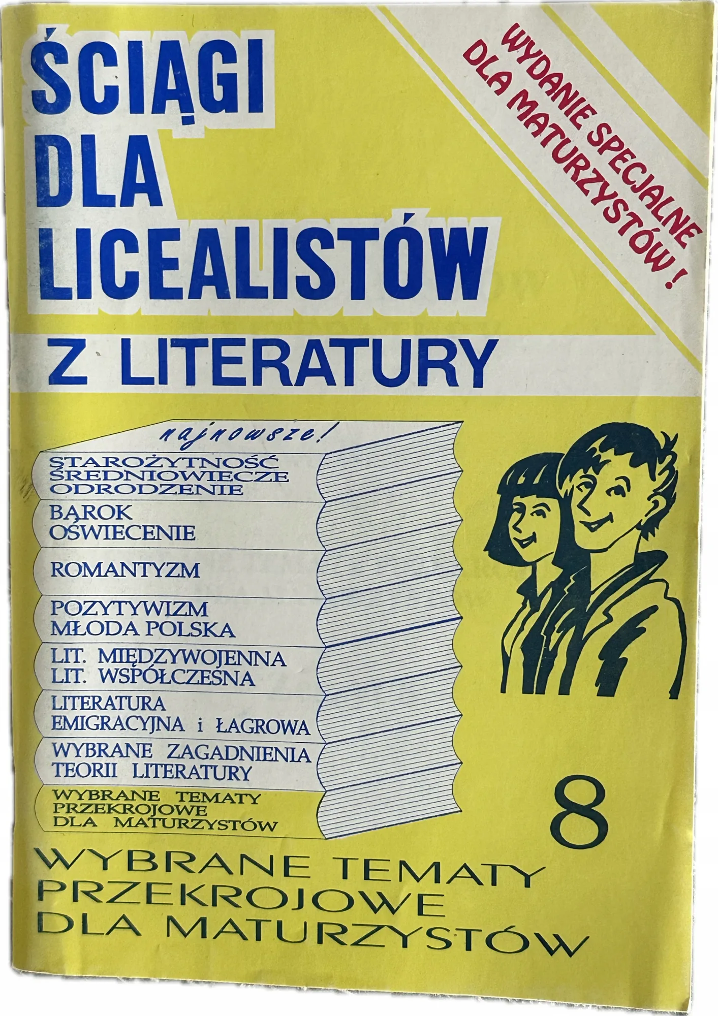 Okładka: Wybrane tematy przekrojowe liceum ściąga dla licealistów opracowania matura