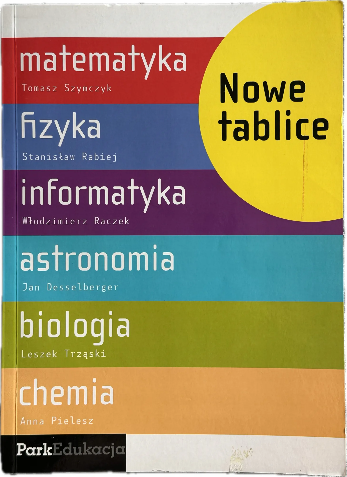 Okładka: Tablice matematyka fizyka chemia biologia informatyka astronomia