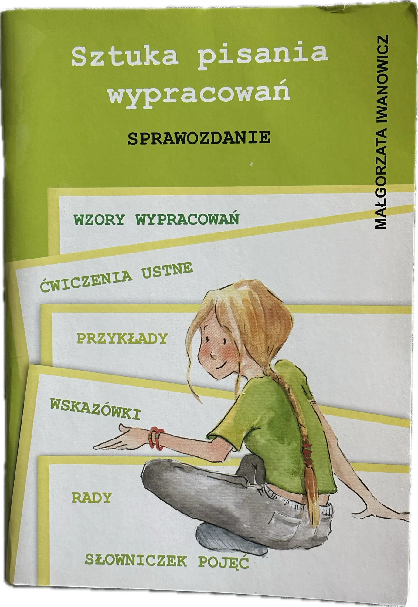 Okładka: WYPRACOWANIA klasa 4 5 6 7 8 SZTUKA PISANIA sprawozdanie