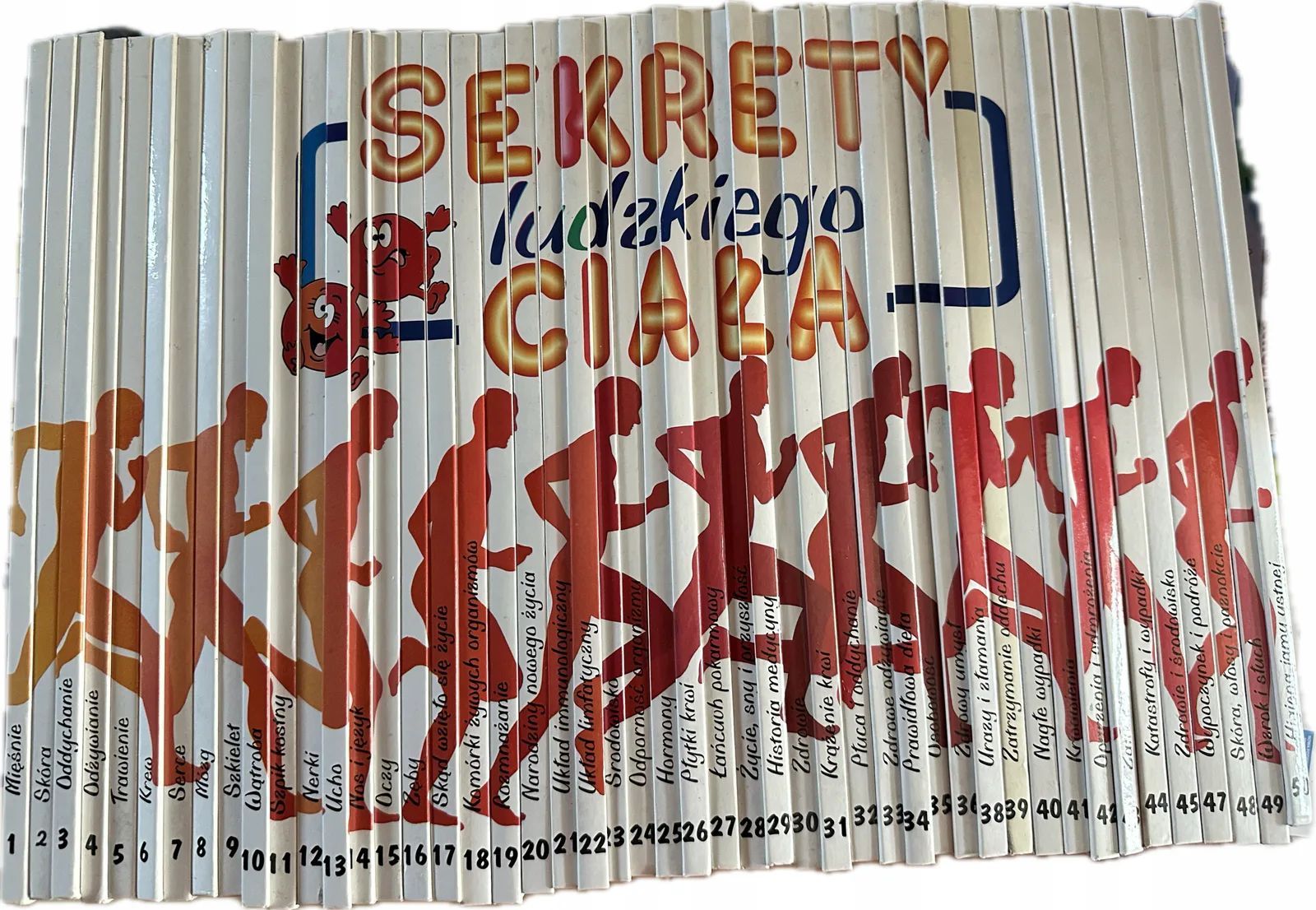 Okładka: Sekrety ludzkiego ciała anatomia człowieka 48 tomów seria edukacyjna 1 - 50