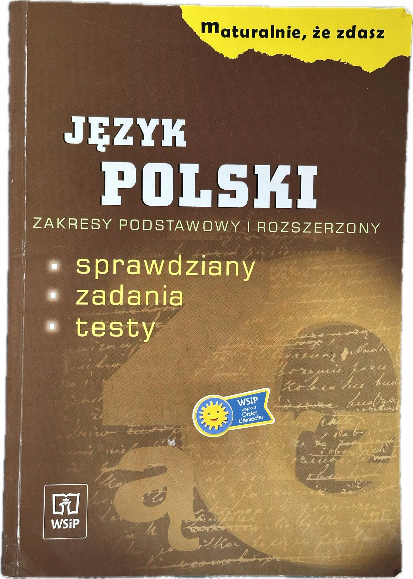 Okładka: Język polski liceum sprawdziany zadania testy ZP ZR KLUCZE odpowiedzi WSIP