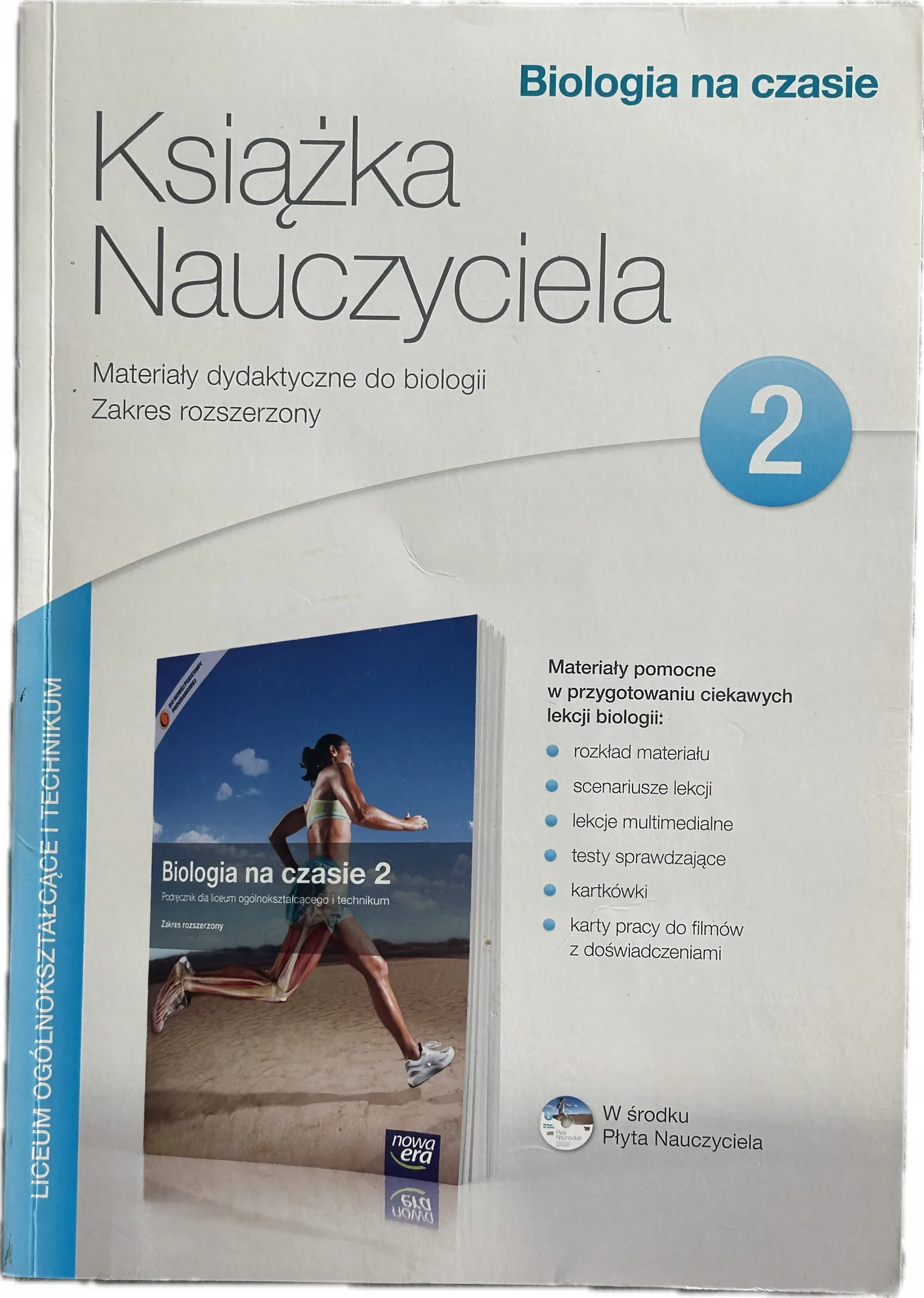 Okładka: BIOLOGIA NA CZASIE 2 SPRAWDZIANY TESTY ZR ksiązka nauczyciela NOWA ERA