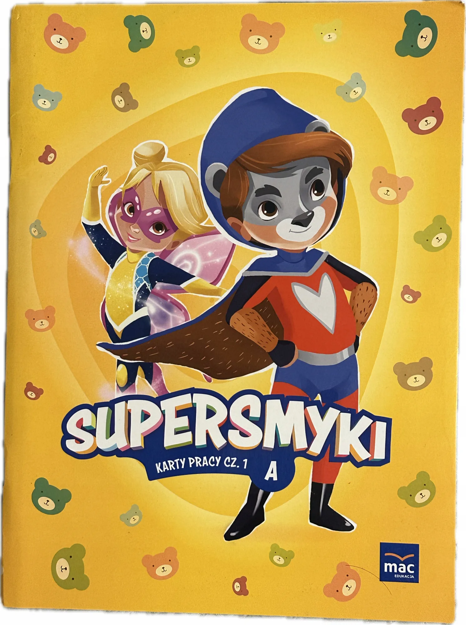 Okładka: SUPERSMYKI KARTY PRACY część 1 poziom A trzylatek 3 lata MAC