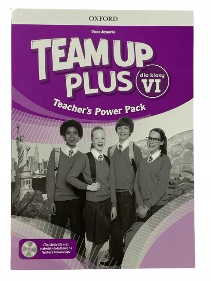 Okładka: TEAM UP PLUS KLASA 6 książka nauczyciela 4 płyty