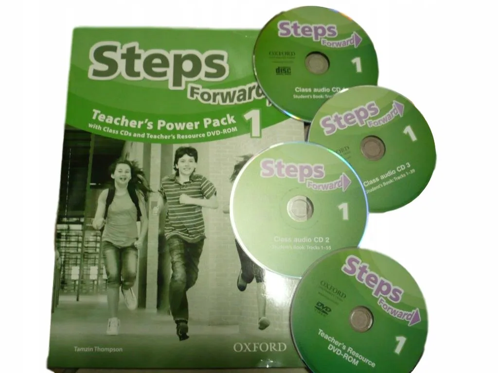 Okładka: STEPS FORWARD 1 podręcznik dla nauczyciela cds