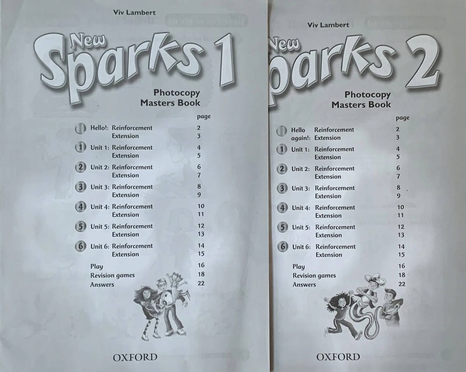 Okładka: NEW SPARKS 1 2 PHOTOCOPY MASTERS BOOK - 2 SZT.
