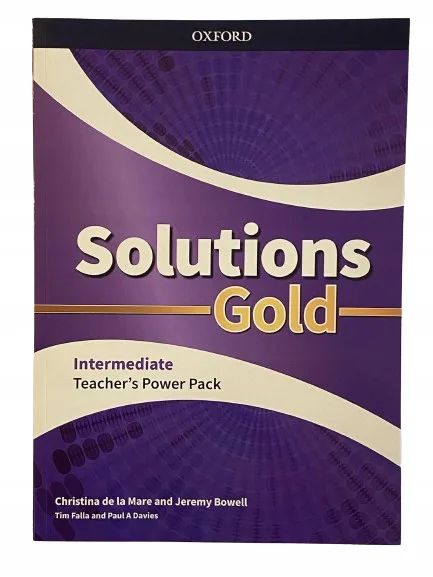 Okładka: GOLD Solutions intermediate sprawdziany testy Teachers power pack book