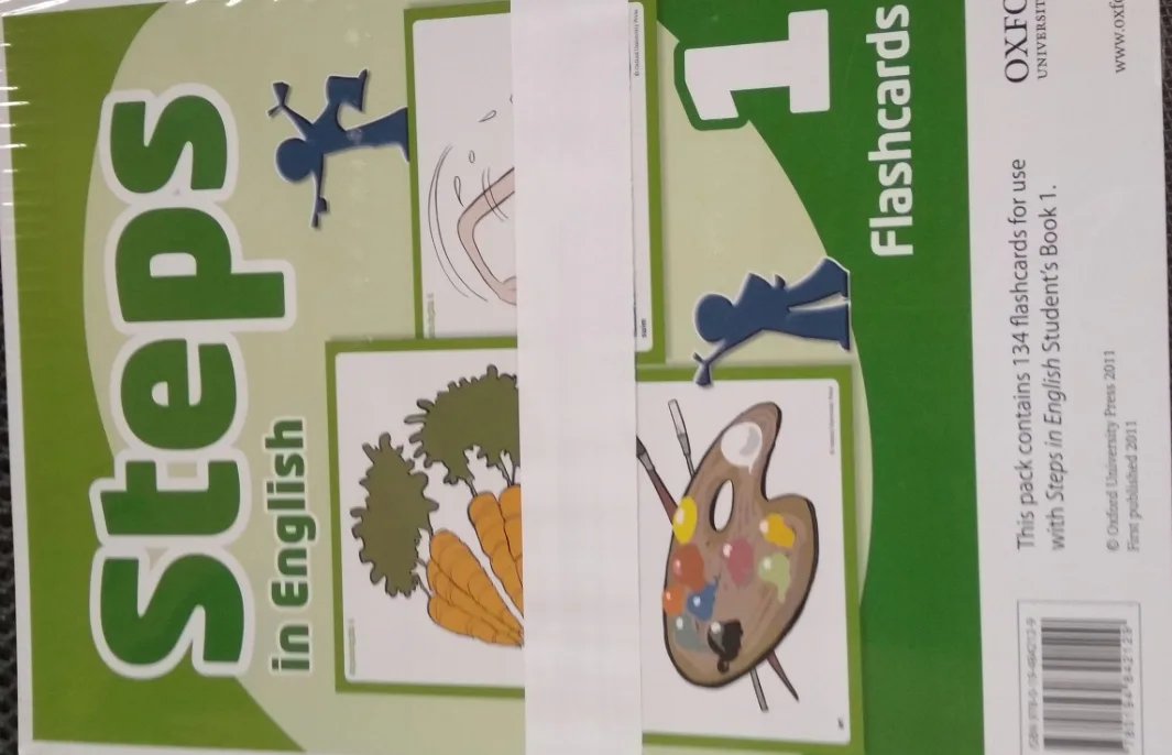 Okładka: STEPS karty obrazkowe FLASHCARDS pomoce dydaktycz