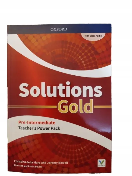 Okładka: GOLD Solutions książka nauczyciela preintermediate