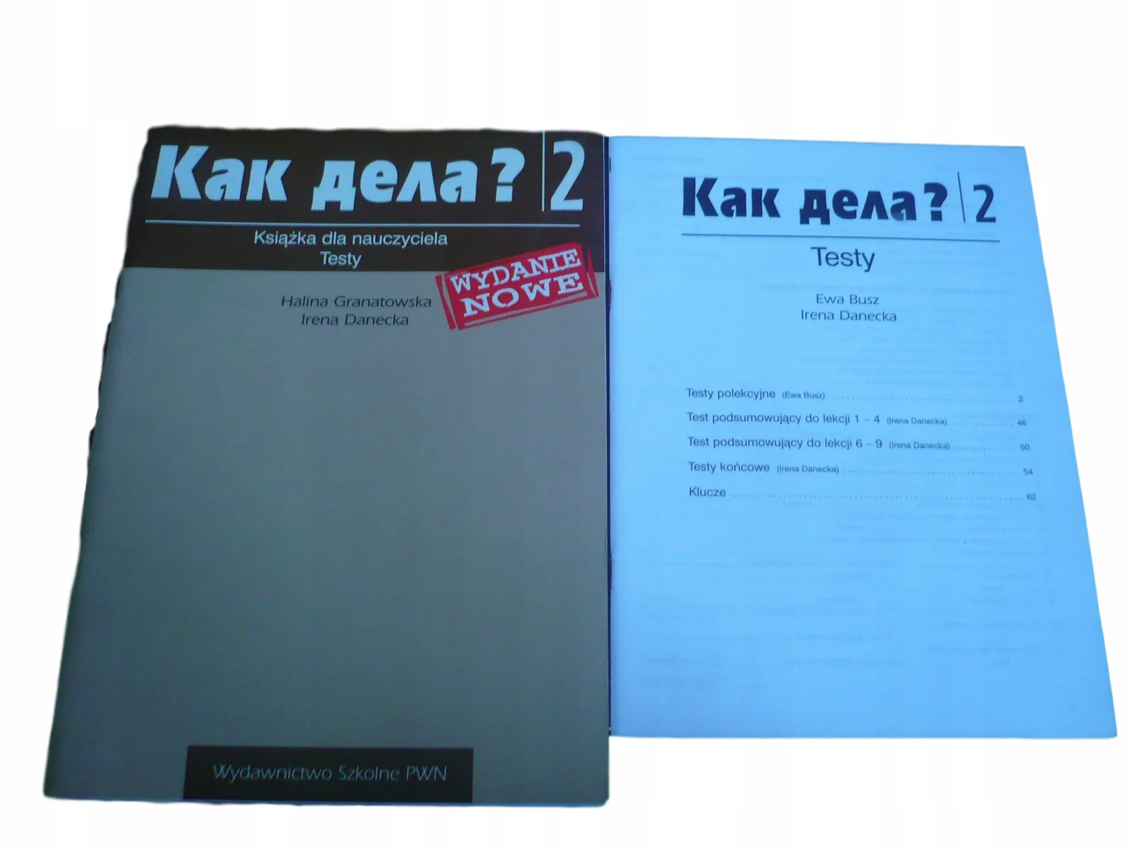 Okładka: KAK DZIEŁA ? 2 sprawdziany TESTY dla nauczyciela