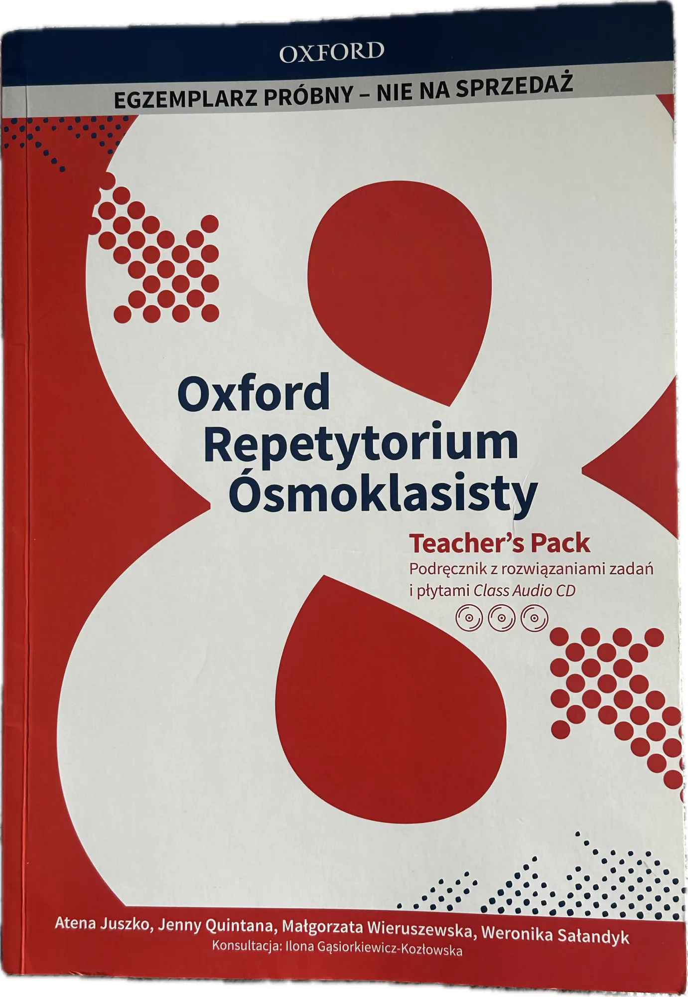 Okładka: Oxford Repetytorium Ósmoklasisty teachers book książka nauczyciela