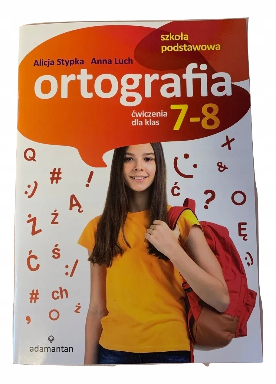 Okładka: Sprawdziany Z ORTOGRAFII KLASA 7 8 DYKTANDA