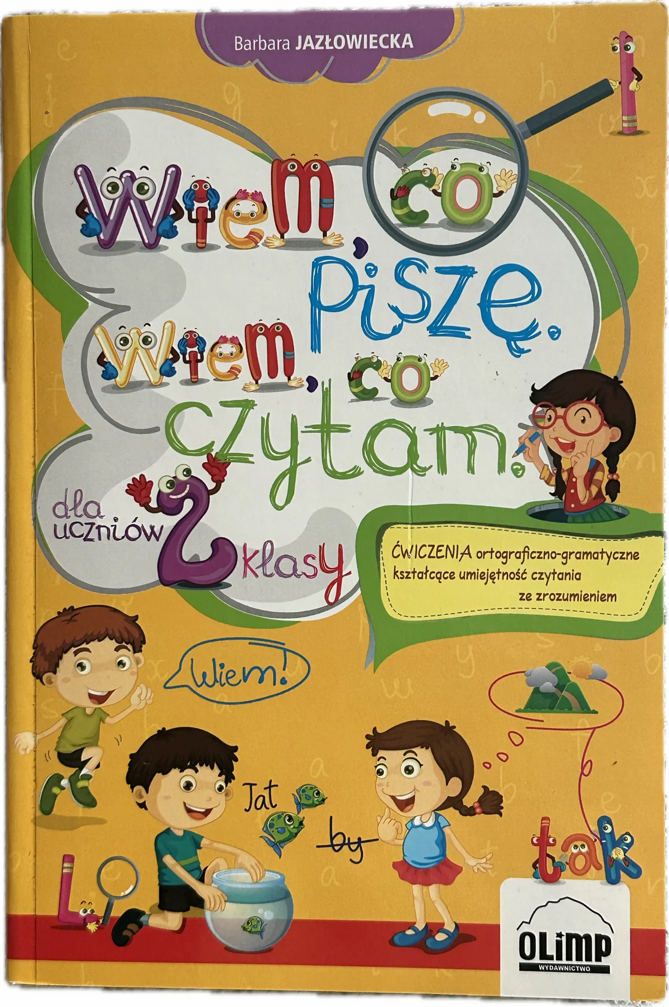 Okładka: CZYTANIE ze zrozumieniem ćwiczenia ortograficzno gramatyczne klasa 2