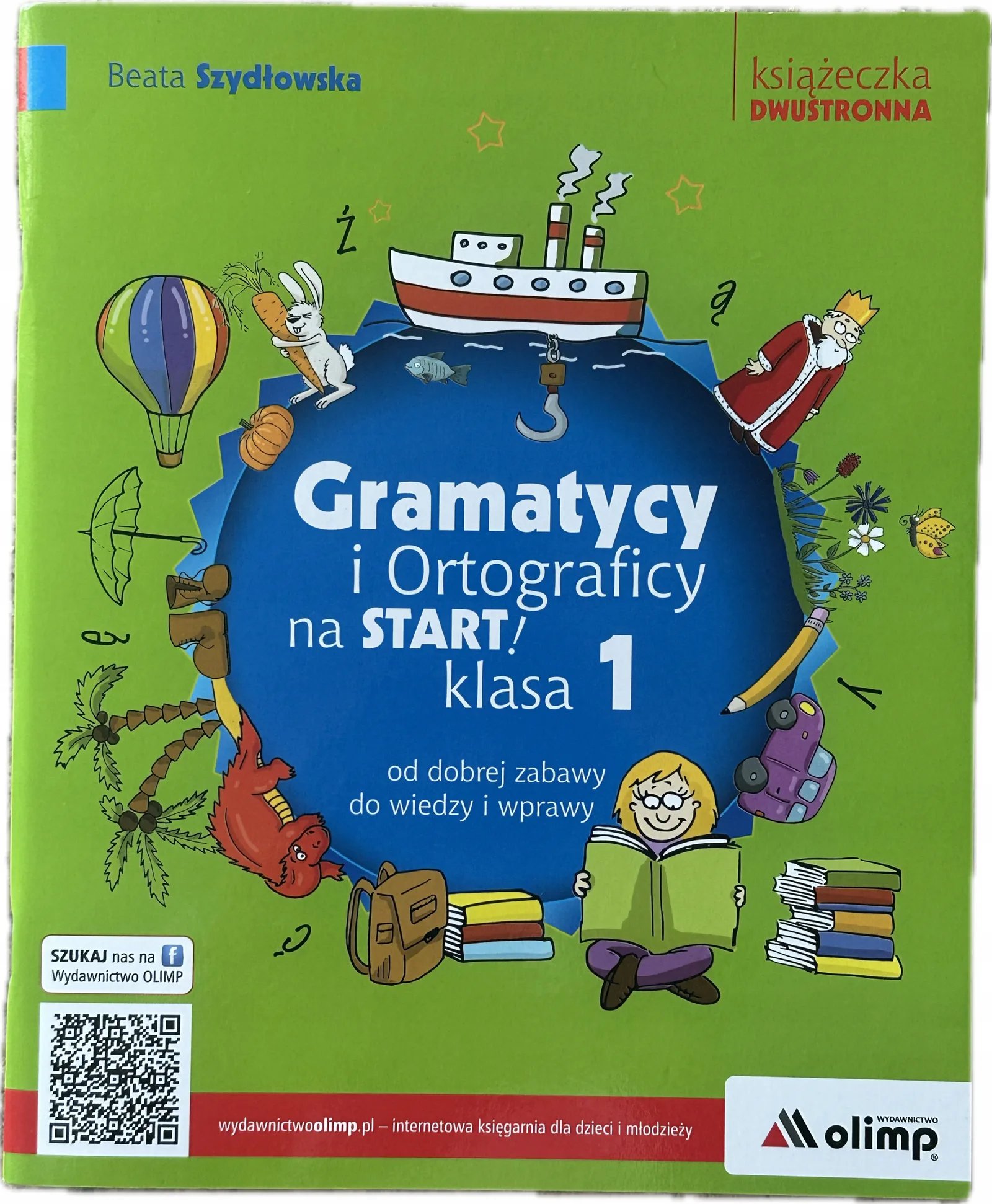 Okładka: Gramatycy i Ortograficy na start klasa 1 ćwiczenia ortograficzne gramatycz