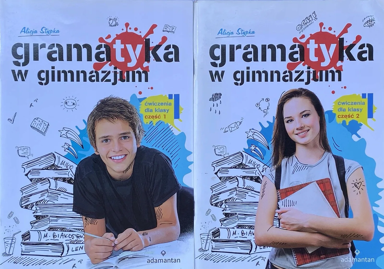 Okładka: Sprawdziany Z GRAMATYKI KLASA 7 TESTY 1 gim odpow