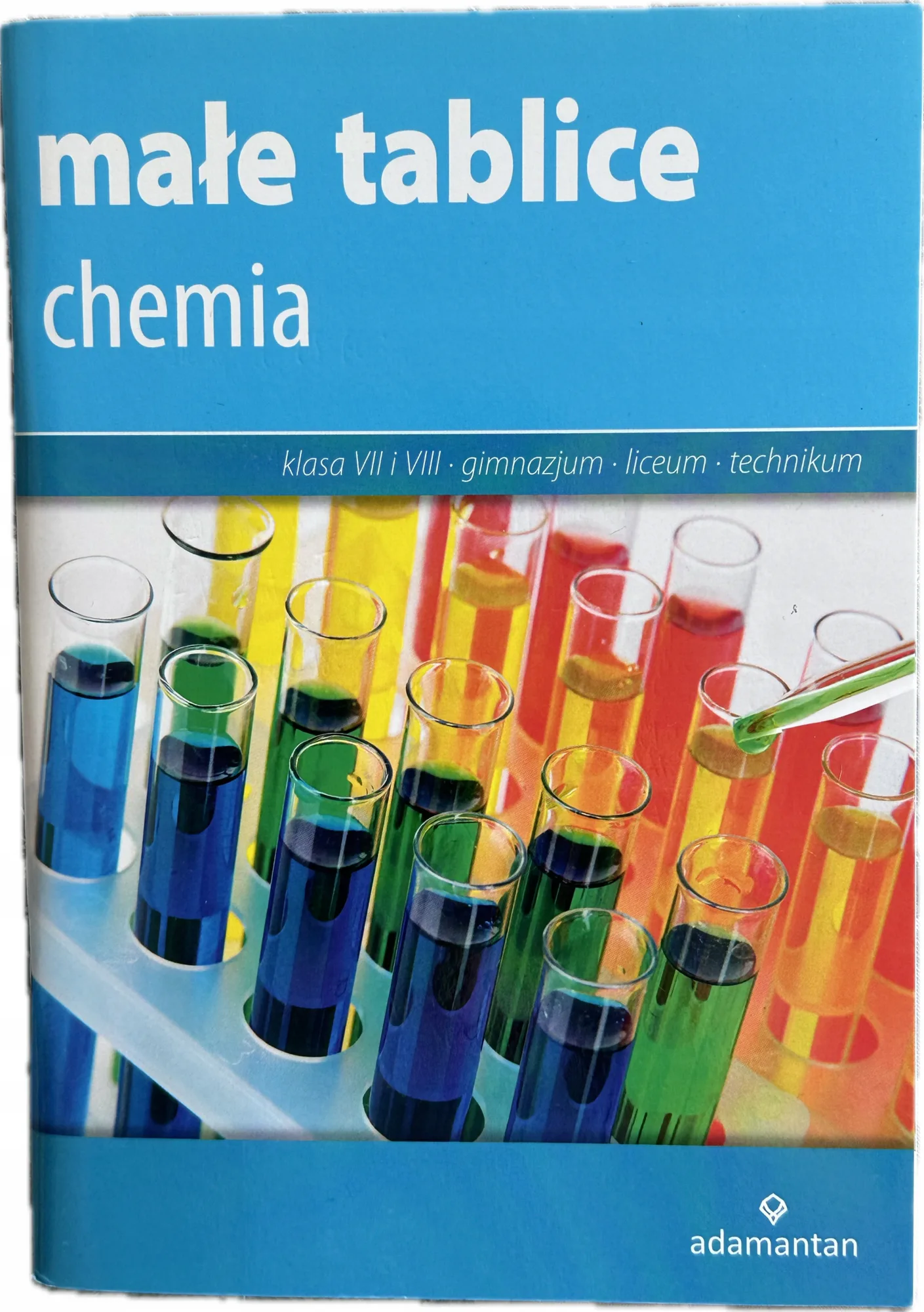 Okładka: Małe TABLICE CHEMICZNE GREG ściąga bryk chemia wzory układ okresowy pierw.