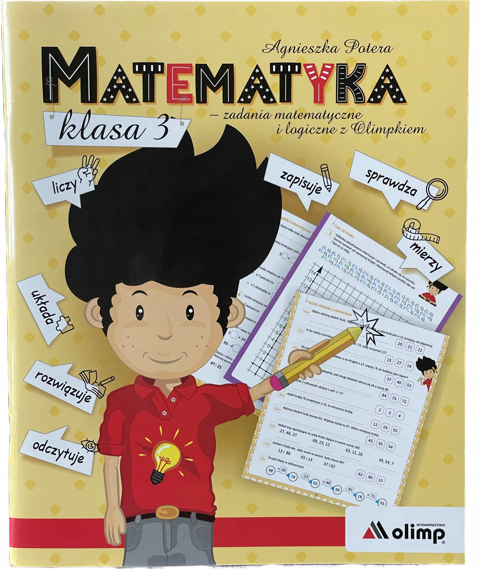 Okładka: Matematyka klasa 3 karty pracy ZBIÓR ZADAŃ Olimp