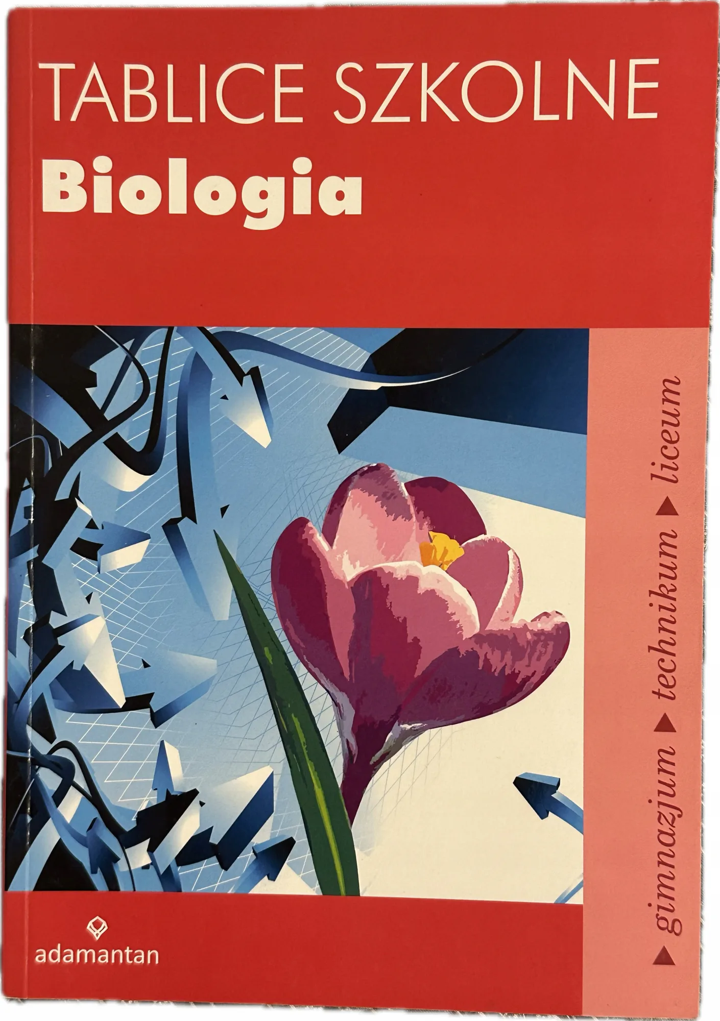 Okładka: tablice szkolne biologiczne BIOLOGIA LICEUM SZKOŁA ŚREDNIA