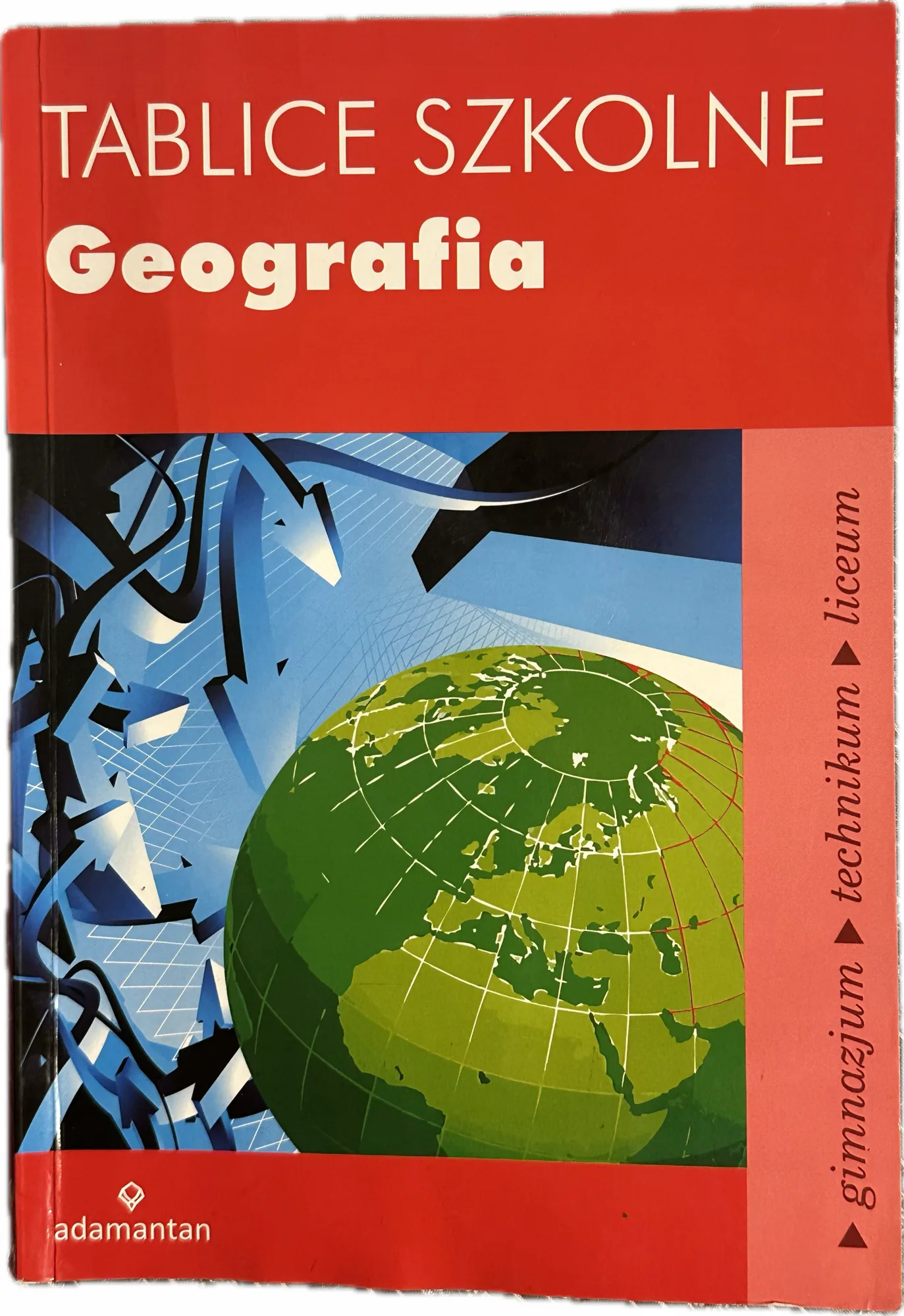 Okładka: TABLICE geograficzne ściąga bryk geografia