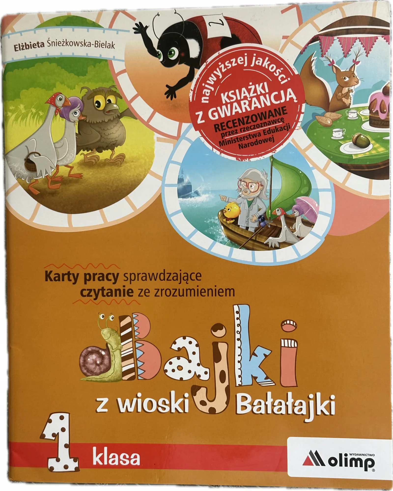 Okładka: Karty pracy CZYTANIE ze zrozumieniem klasa 1 Bajki z wioski Bałałajki
