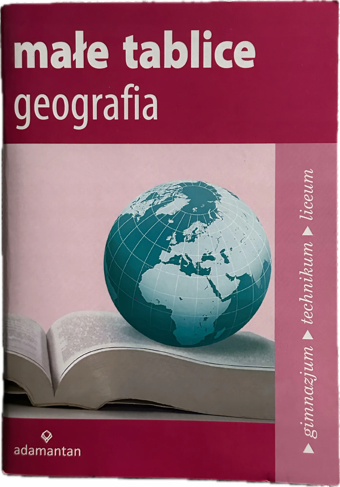 Okładka: TABLICE geograficzne ściąga bryk geografia