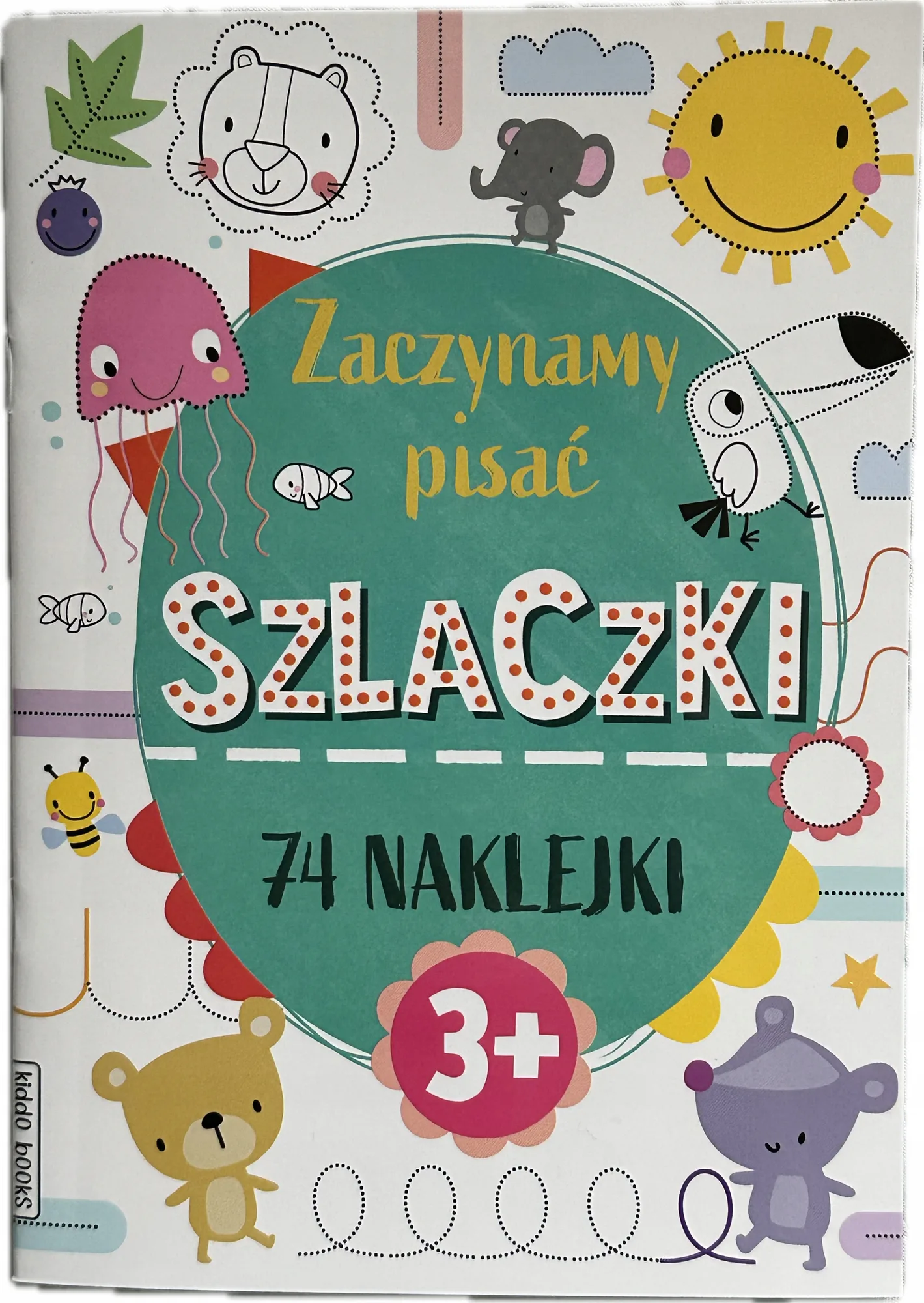 Okładka: SZLACZKI dla najmłodszych wzory ĆWICZENIA GRAFOMOTORYCZNE 4 5 LAT naklejki