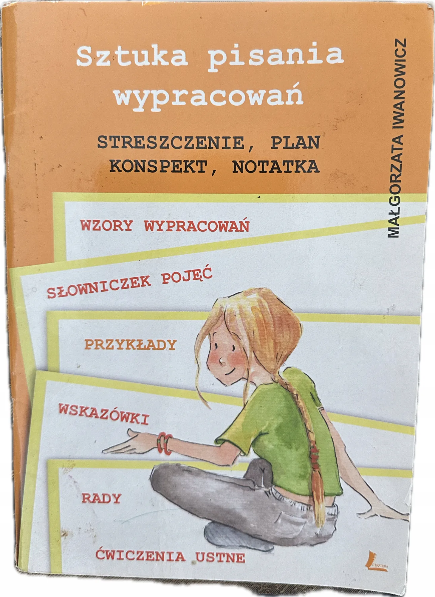 Okładka: WYPRACOWANIA KLASA 6 7 8 SZTUKA PISANIA streszczenie plan konspekt notatka