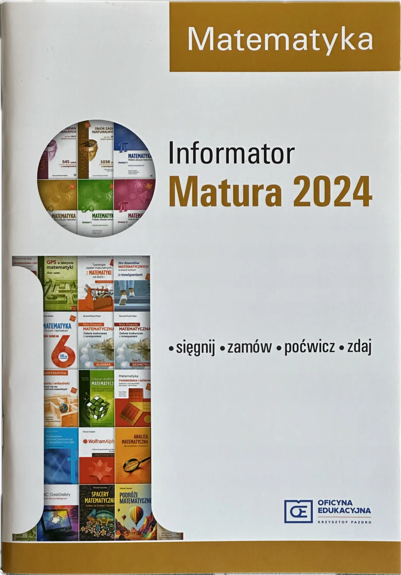 Okładka: MATURA 2024 informator OE PAZDRO matematyka