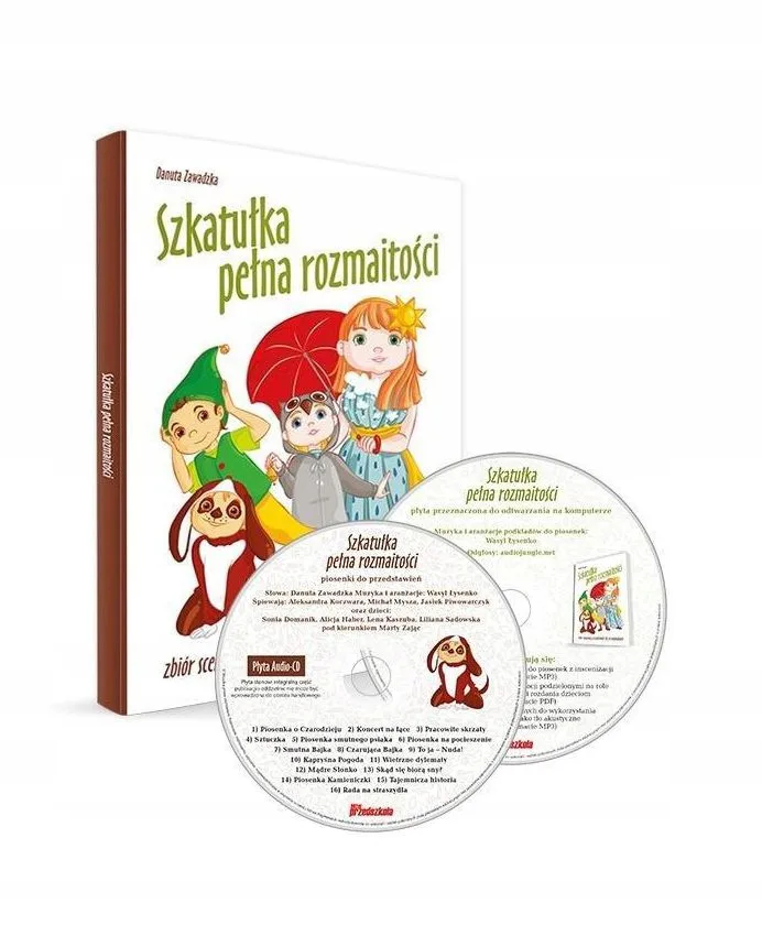 Okładka: Szkatułka pełna rozmaitości 2 CD scenariusze przedstawien przedszkole